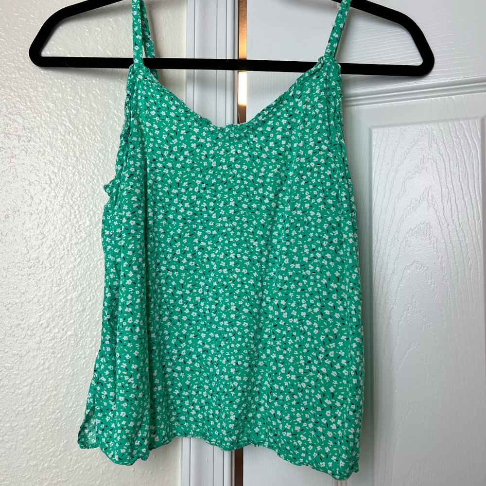 Old Navy Green Sleeveless Camisole with Spaghetti Straps